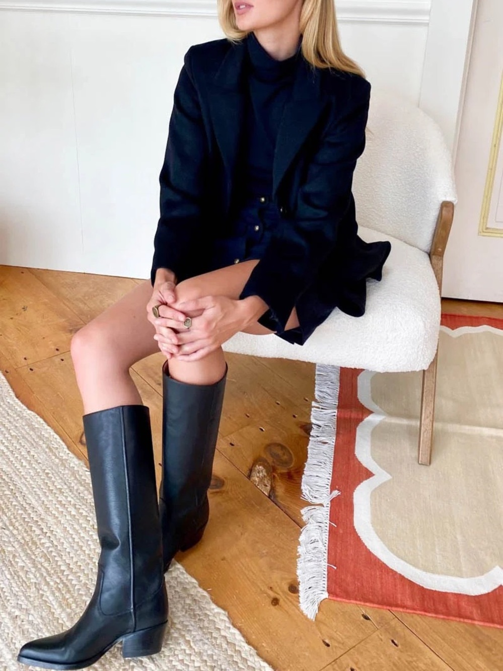 Emerson Fry Knee High boots size 38 black leather